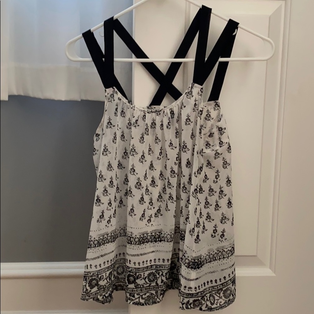 Black and White Express Blouse